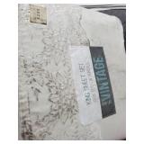 Soft Wash Vintage Floral Lace Sheet Set, King Bedding