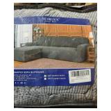 Subrtex 2-Piece L Shape Sofa Cover Stretch Sectional Left Chaise Cover- Retail:$76.48