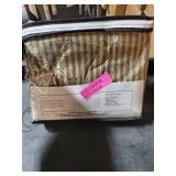 Vhc Primitive King Bed Skirt Ticking Stripe Bedding Gathered Split Corners Black