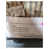 Vhc Primitive King Bed Skirt Ticking Stripe Bedding Gathered Split Corners Black