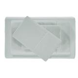 100% Egyptian Cotton 800 Thread-Count Baratta Hem Sheet Set Queen Mineral