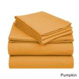 Superior Cotton Flannel Solid Bed Sheet Set/ Pillowcase Set