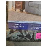 Subrtex 2-Piece Stretch Armchair Couch Cover Jacquard Damask Slipcover