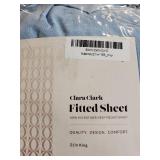 Clara Clark 21 Inch Extra Deep Pocket Fitted Sheet