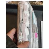 Corey Cotton Yarn Dye Shower Curtain with Pom-Poms Blush