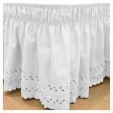 EasyFit Wrap Around Eyelet Ruffled Bed Skirt