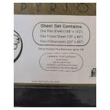 100% Egyptian Cotton 650 Thread Count, King 4-Piece Sheet Set, Deep Pocket, Single Ply, Solid, Black