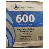 Imressions Harker Solid 600-Thread Count Cotton-Blend Duvet Cover Set