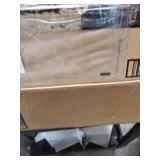 Enova Home Large Artificial Real Touch White Tulip Fake Silk Flowers Arrangement in Clear Glass Vase for Home Wedding Decoration- Retail:$119.99