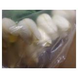 Enova Home Large Artificial Real Touch White Tulip Fake Silk Flowers Arrangement in Clear Glass Vase for Home Wedding Decoration- Retail:$119.99