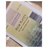 CaterEco Deluxe Round Pure Palm Leaf Plates Set (Pack of 25) 7" Salad Plates Ecofriendly Disposable Dinnerware Heavy Duty Biodegradable Party Utensils for Wedding, Camping & More