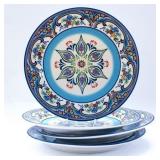 Euro Ceramica Zanzibar Earthenware Dinner Plates (Set of 4)