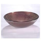 Glass Copper and Silver Rings Sink Bowl- Retail:$127.99