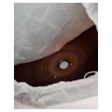 Glass Copper and Silver Rings Sink Bowl- Retail:$127.99