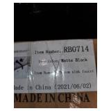 Clihome Modern Matt Black Wall Mounted Double Handle Bathroom Faucet- Retail:$139.99