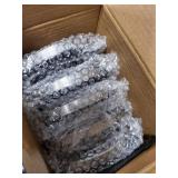 Bell + Howell Disk Lights, Heavy Duty Outdoor Solar Pathway Lights, 8 LED with Included Stakes, Steel, 8 Pack