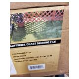 Courtyard Casual Artificial Grass Deck Tile, 6 Piece Set