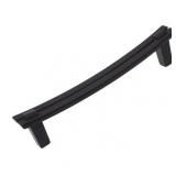 GlideRite 5-inch CC Curved Double Bar 6-inch Length Matte Black Cabinet Pulls (Pack of 10 or 25)- Retail:$99.99