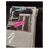 95"x50" Nora Solid Absolute Zero Blackout Curtain Panel White - Eclipse