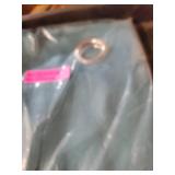 Set of 2 (84"x54") Biscayne Indoor/Outdoor Two Tone Textured Grommet Top Curtain Panels Teal Blue - Exclusive Home