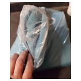 Set of 2 (84"x54") Biscayne Indoor/Outdoor Two Tone Textured Grommet Top Curtain Panels Teal Blue - Exclusive Home