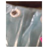 Set of 2 (84"x54") Biscayne Indoor/Outdoor Two Tone Textured Grommet Top Curtain Panels Teal Blue - Exclusive Home