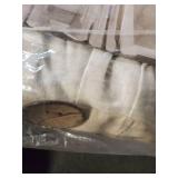 108"x40" Linen Button Light Filtering Window Curtain Panel Linen - Lush DÃ©cor