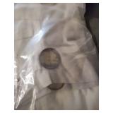 Lush Decor Linen Button Single Panel Window Curtain