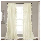 Reyna Ruffle 54" x 108" Curtain Set