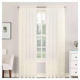 No. 918 Sheer Voile 59" x 84" Rod Pocket Top Curtain Panel