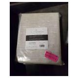 Clean Window Textured Slub Stripe Anti-Dust Curtain Panel, 52" x 84"