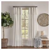 Six 84"x50" Drop Cloth Light Filtering Curtain Panel Off White - Mercantile