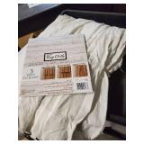 Six 84"x50" Drop Cloth Light Filtering Curtain Panel Off White - Mercantile