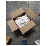 Six 84"x50" Drop Cloth Light Filtering Curtain Panel Off White - Mercantile