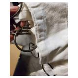 Six 84"x50" Drop Cloth Light Filtering Curtain Panel Off White - Mercantile