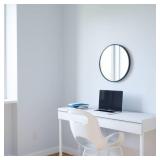 18" Hub Decorative Wall Mirror Black - Umbra