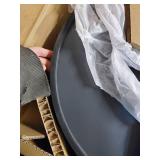 18" Hub Decorative Wall Mirror Black - Umbra