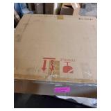 Carson Carrington Loksa Light Grey/Natural Barstool - 18.75"w x 22.625"d x 43.25"h (As Is Item)