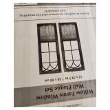 FirsTime & Co. Willow Farmhouse Window Wall Plaque Set, Metal, 12 x 1 x 31.5 in, American Designed- Retail:$78.98