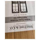 FirsTime & Co. Willow Farmhouse Window Wall Plaque Set, Metal, 12 x 1 x 31.5 in, American Designed- Retail:$78.98