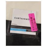 84"x52" Kendall Lined Curtain Panel Cream/Black - Curtainworks