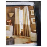 84"x52" Kendall Lined Curtain Panel Cream/Black - Curtainworks