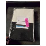 84"x52" Kendall Lined Curtain Panel Cream/Black - Curtainworks