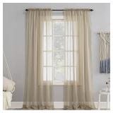 No. 918 Sheer Voile 59" x 84" Rod Pocket Top Curtain Panel
