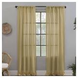 Crushed Texture 52" x 84" Anti-Dust Sheer Curtain Panel