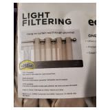 Eclipse Liberty Light Filtering Sheer Curtain, 95" x 52"