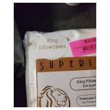 1500 Thread Count Egyptian Cotton Bedding Pillow Cases, 2PC Pillowcase Set by Impressions - King