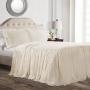 Ruffle Skirt 3-Piece Queen Bedspread Set