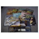 Lot of 10 Outdoor Life and Fishing Magazines | American Angler, Ducks Unlimited.