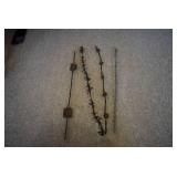 Lot of 4 Barbed Wire Pieces | 18.5" Long